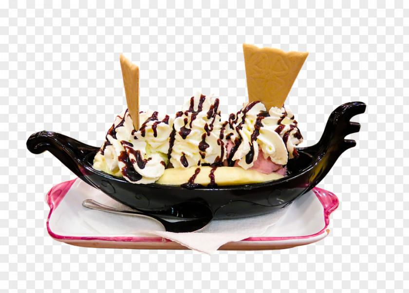Ice Cream Sundae Italian Cuisine Gelato PNG