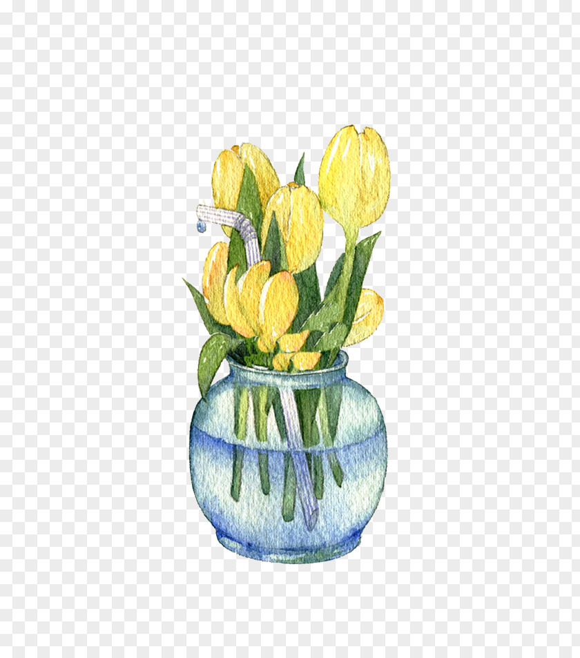 Yellow Tulips Tulip Download Floral Design Cut Flowers PNG