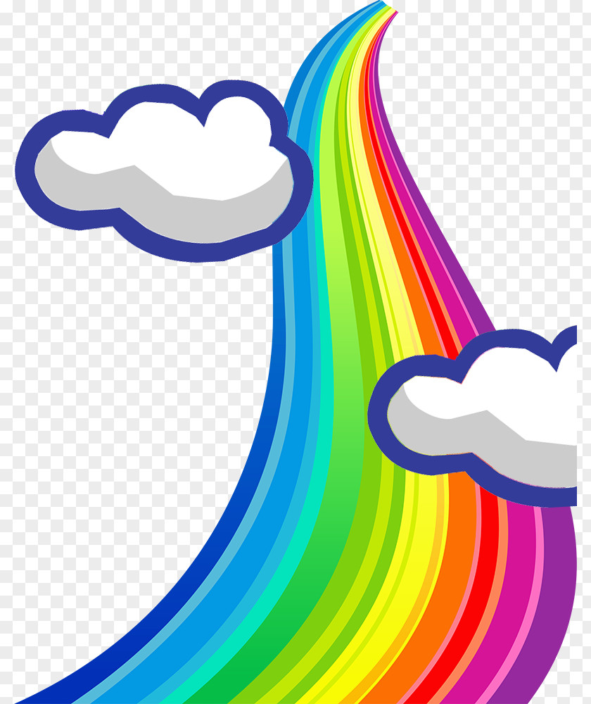 Painted Rainbow Road Creatives Clip Art PNG