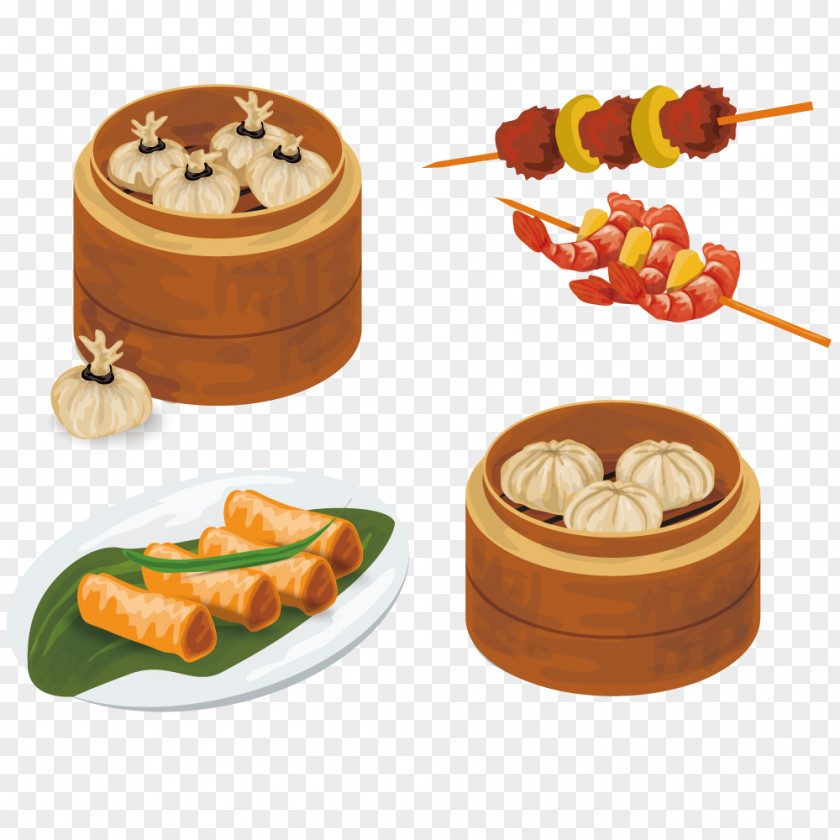 Vector Breakfast Buns Chinese Cuisine Asian Fortune Cookie PNG