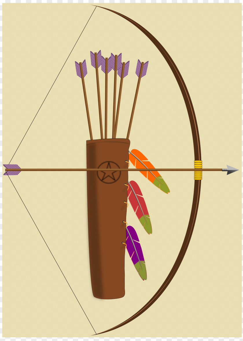 Arrow Bow Quiver And Archery Clip Art PNG