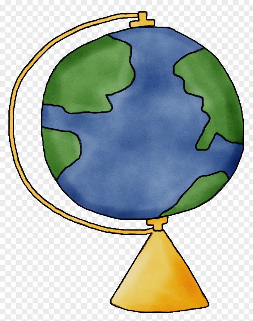 Green World Glass Sphere Globe PNG