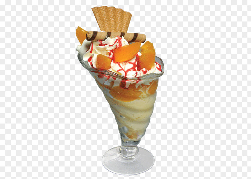 Ice Cream Sundae Peach Melba Frozen Yogurt Knickerbocker Glory PNG