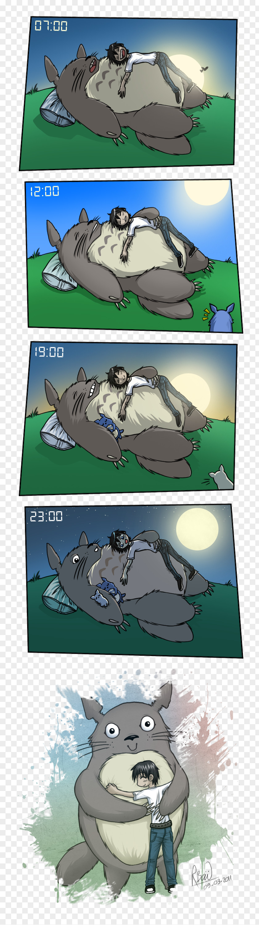 Totoro Fiction Vertebrate Amphibian Reptile Comics PNG