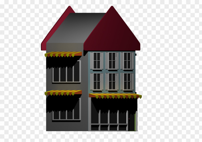 Building Cartoon Facade Property House PNG
