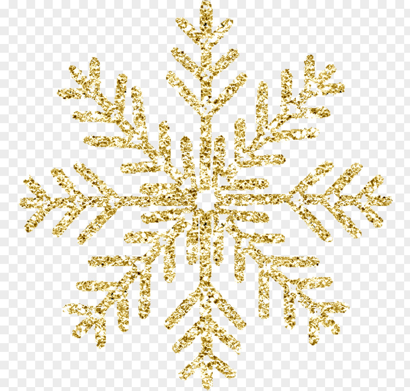 Gold Leaf Christmas Ornament Snowflake Tree PNG