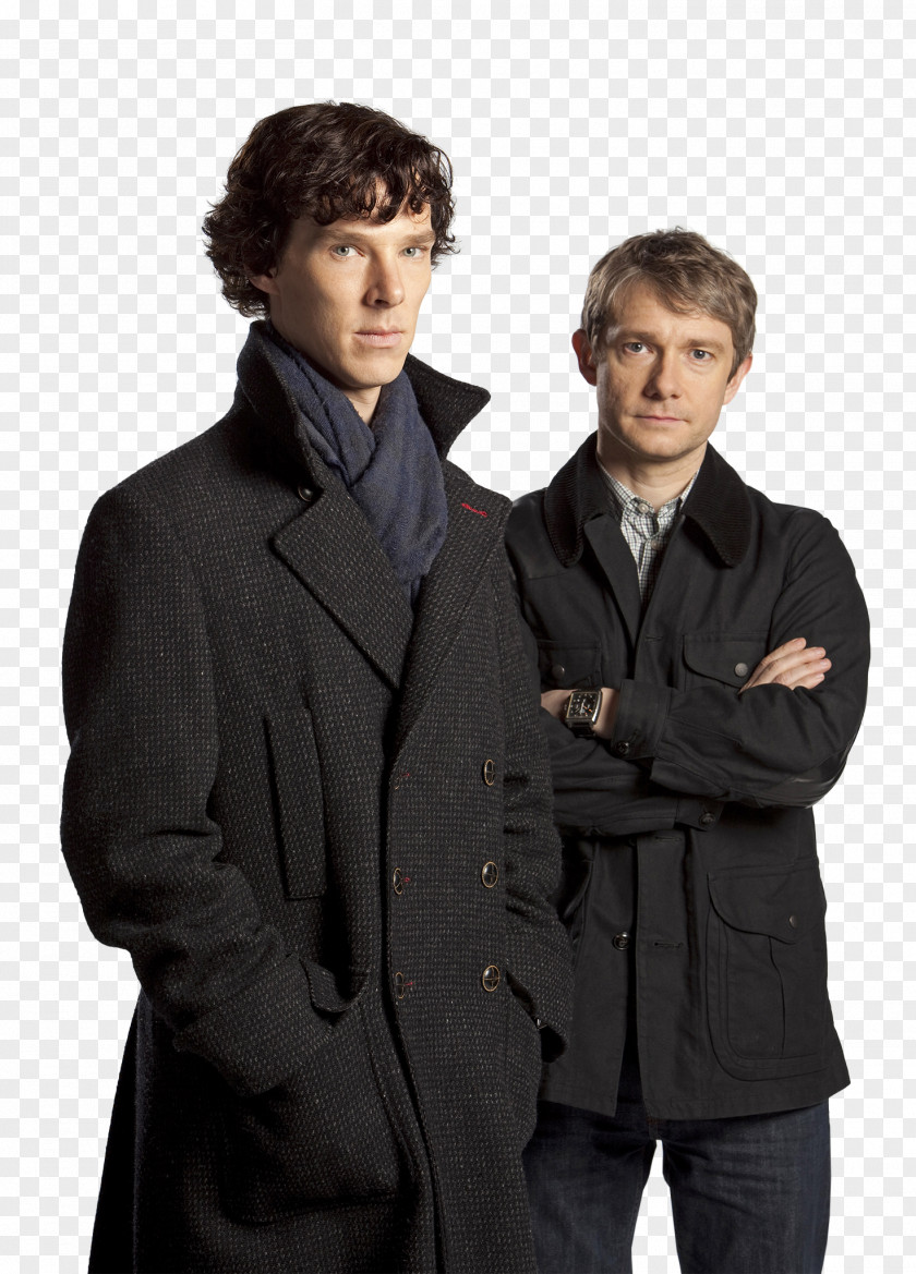 Benedict Cumberbatch Sherlock Holmes Doctor Watson Martin Freeman PNG