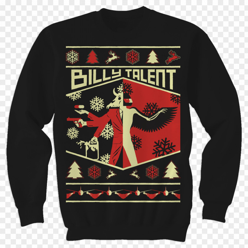 Billy Talent Christmas Jumper T-shirt Sweater Crew Neck Day PNG