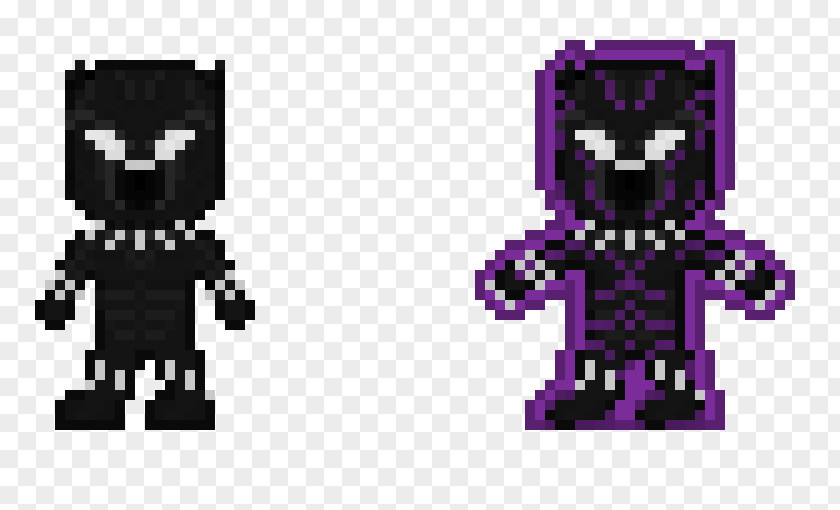 Blak Panther Black YouTube Pixel Art PNG
