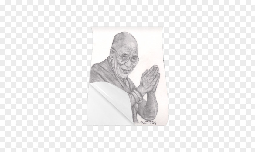 Drawing Sketch Dalai Lama Prismacolor Painting PNG