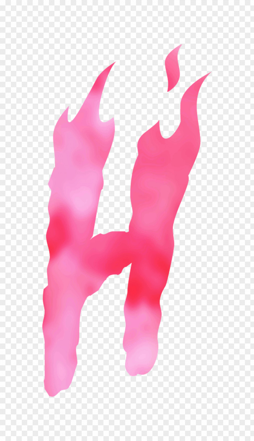 Font Finger Pink M PNG