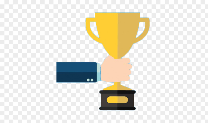 Free Hand To Pull The Trophy Element Award Euclidean Vector Illustration PNG