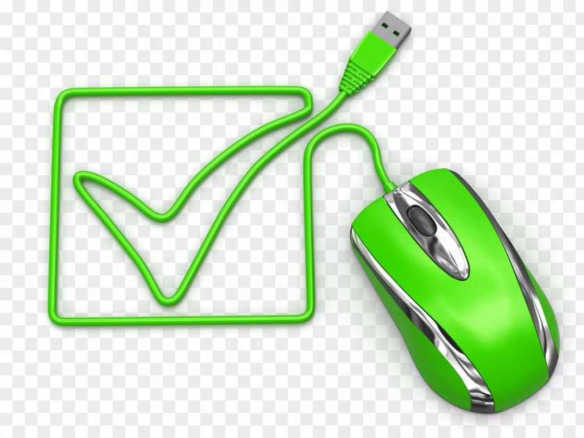 Green Creative Mouse Computer Pointer Icon PNG