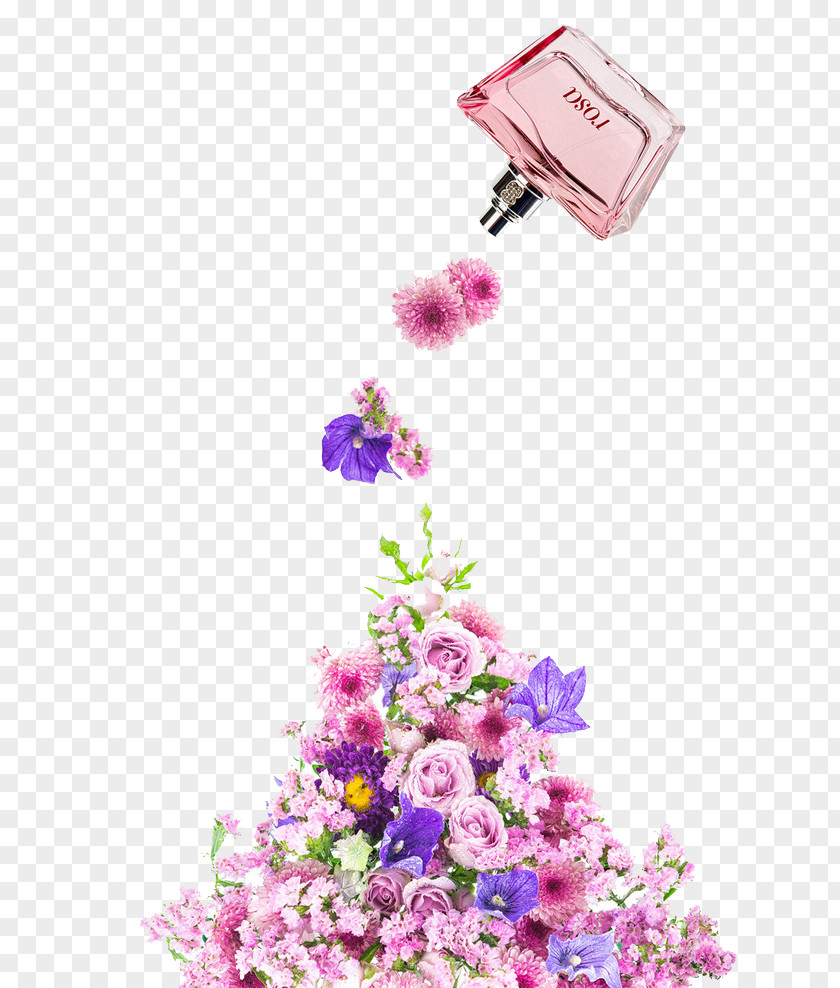 Perfume Poster Floral Design Make-up PNG
