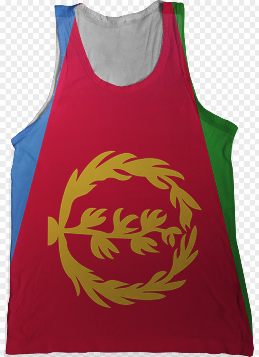 T-shirt Flag Of Eritrea Gilets Sleeveless Shirt PNG
