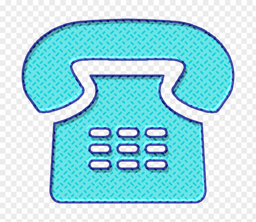 Aqua Turquoise Telephone Of Old Design Icon Phone Tools And Utensils PNG