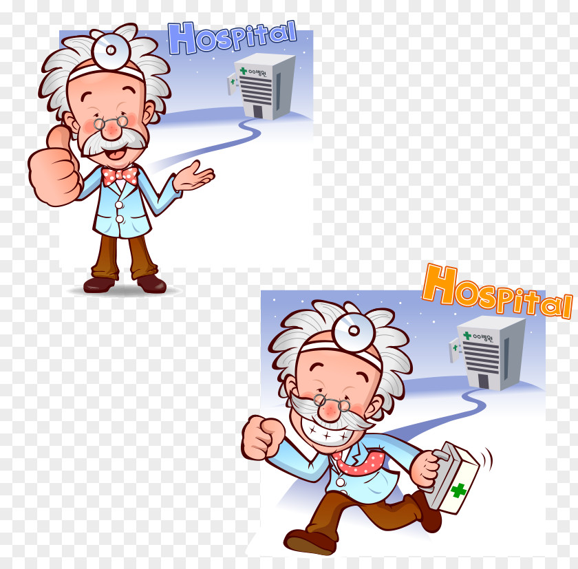 Cute Medical Doctor Physician Cartoon Nurse Illustration PNG