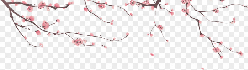 Mount Fuji Winter Cherry Blossom Painting Vector Graphics Canvas PNG