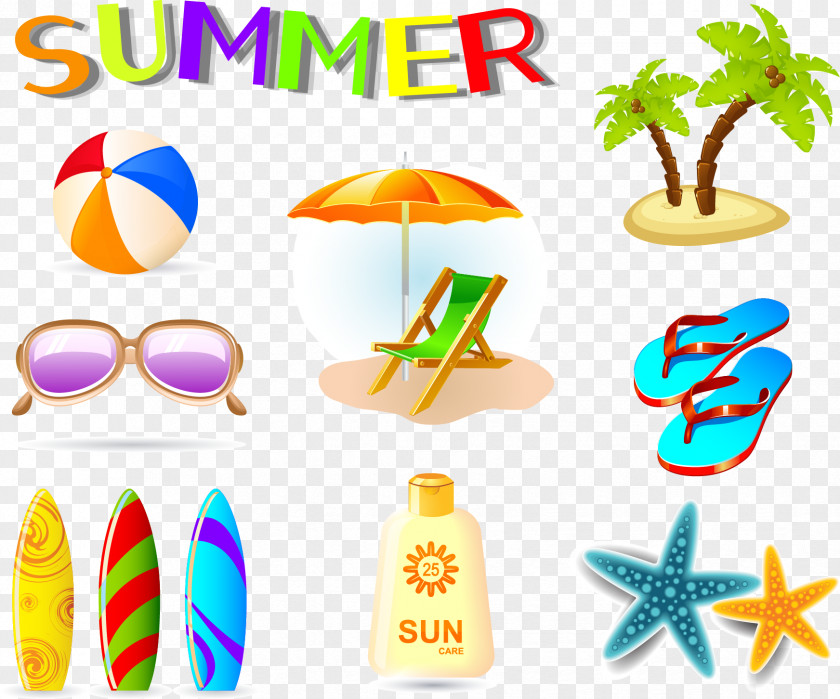 Vector Beach Icon PNG