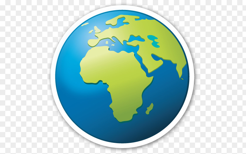 World Geography Map Globe Emoji Sticker PNG