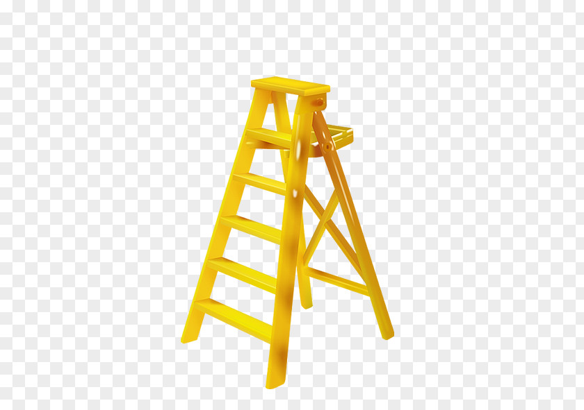 Yellow Ladder Stairs Download PNG