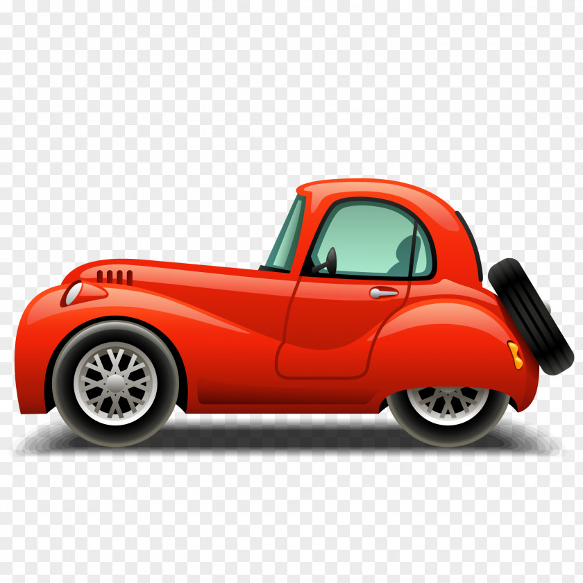 Cartoon Red Car Vector Sport Utility Vehicle Nissan Paladin PNG