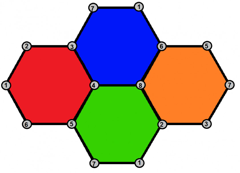 Edge Petrie Polygon Regular Skew Hexagon PNG