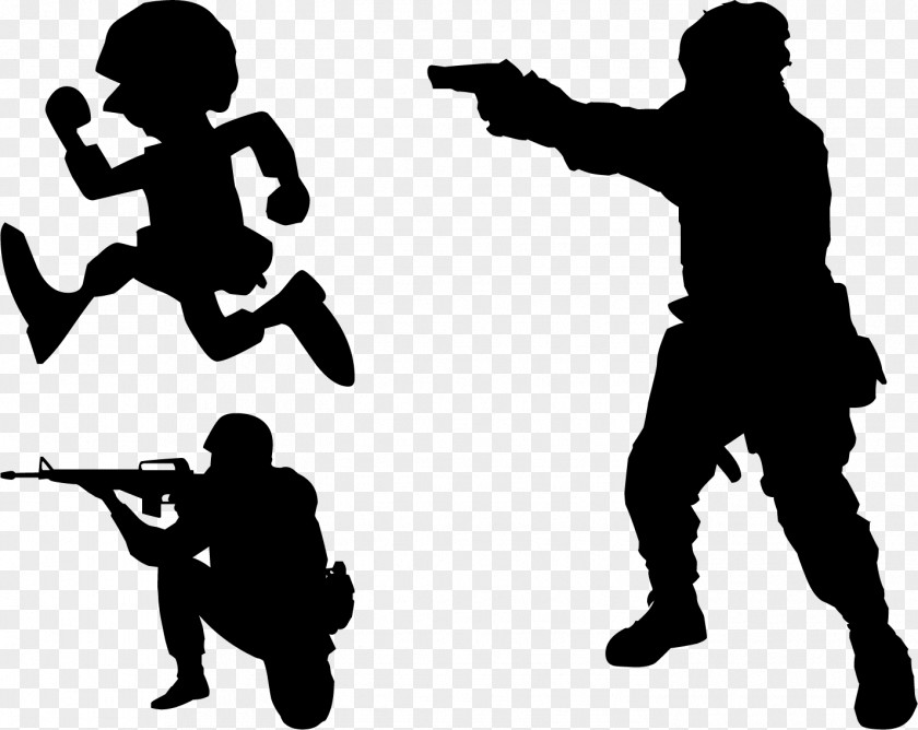 Military Training Soldier Silhouette Shooting Target PNG
