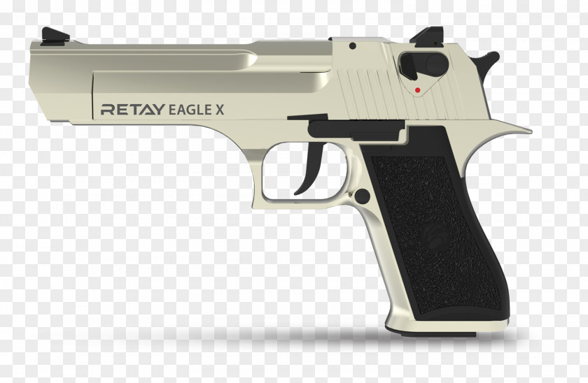 Weapon IMI Desert Eagle Pistol 9mm P.A.K. Blank 9×19mm Parabellum PNG