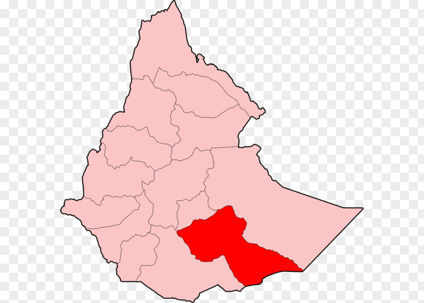 Map Bale Zone Province, Ethiopia Regions Of Somali Region Daouaro PNG