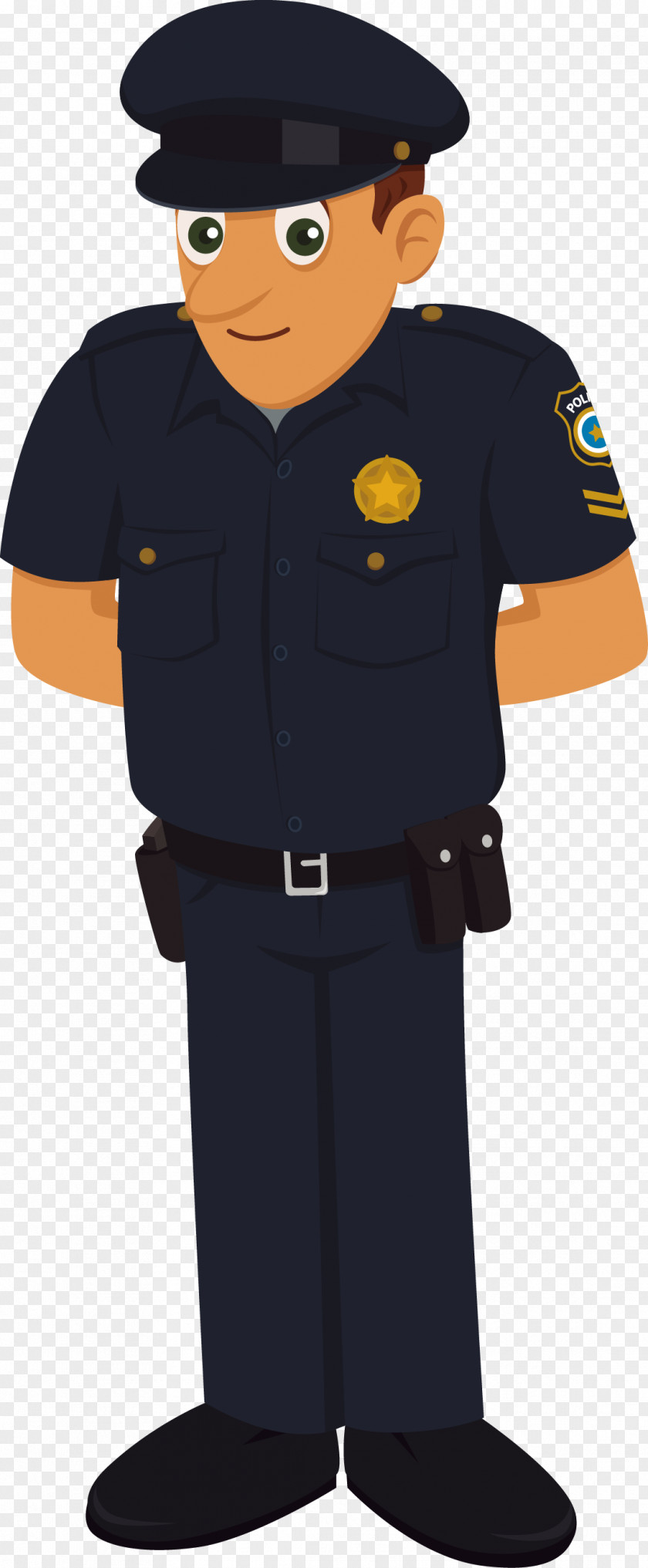 Vector Police Officer Uniforms Of The United States Clip Art PNG