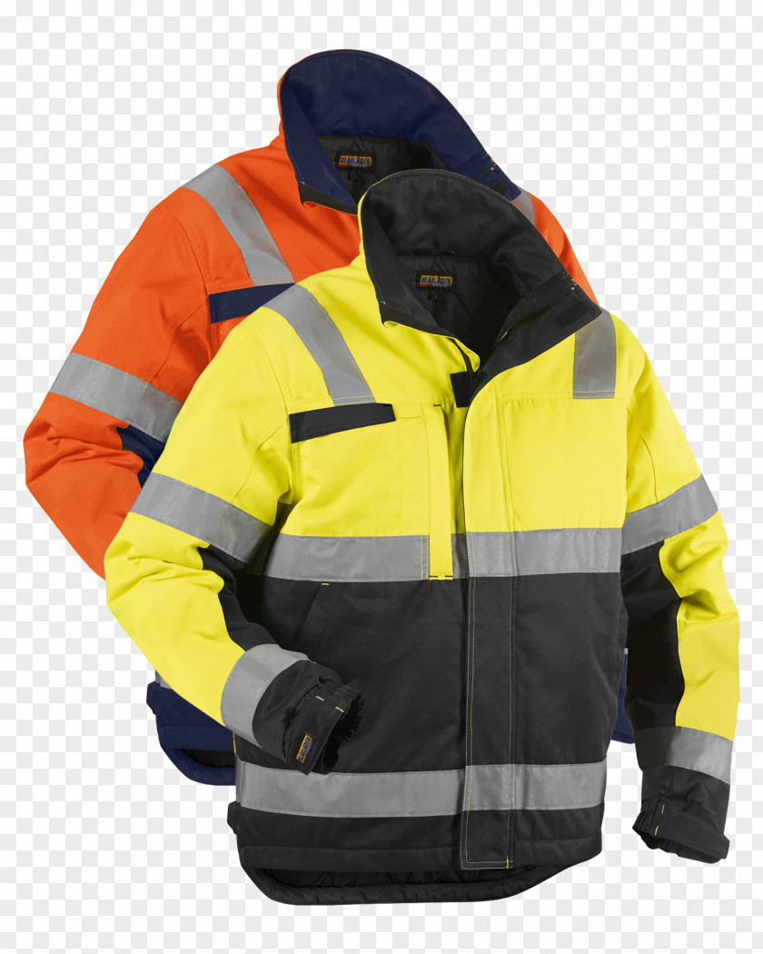 Blåkläder #N/AAkureyri Iceland Workwear Blaklader 4862 Winter Jacket Blakläder Size 3 High Vis PNG