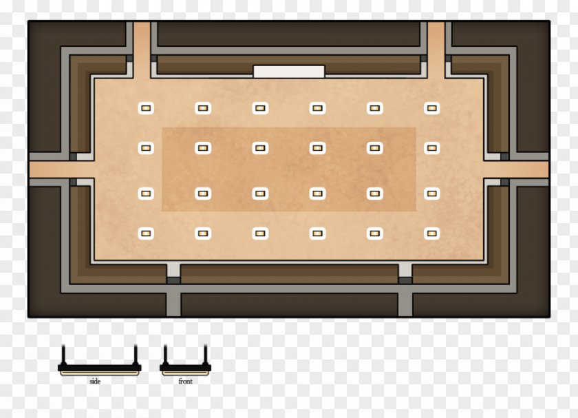 Indoor Stadium Rectangle Pattern PNG