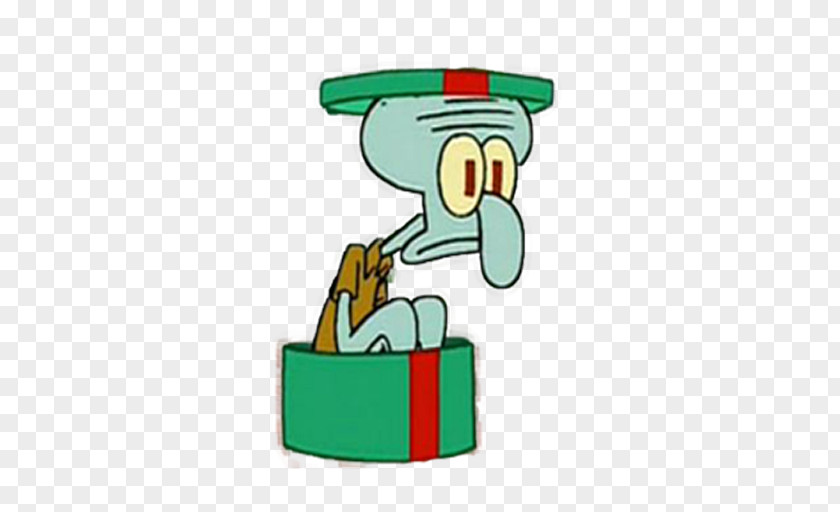 Lovely Octopus Gift Box Squidward Tentacles Patrick Star Sandy Cheeks Animation PNG