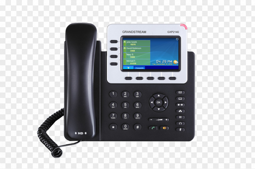 Phone VoIP Grandstream Networks Telephone Voice Over IP PBX PNG