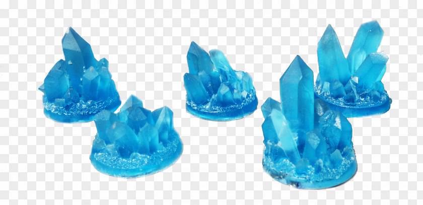 Crystallization Turquoise Cobalt Blue Teal Plastic PNG