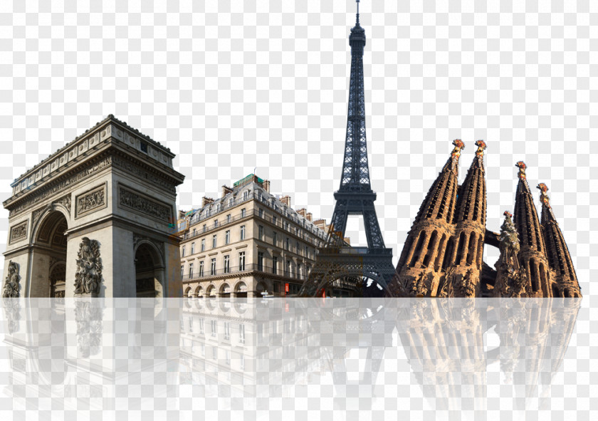 Eiffel Tower Arc De Triomphe Sacrxe9-Cu0153ur, Paris Landmark PNG