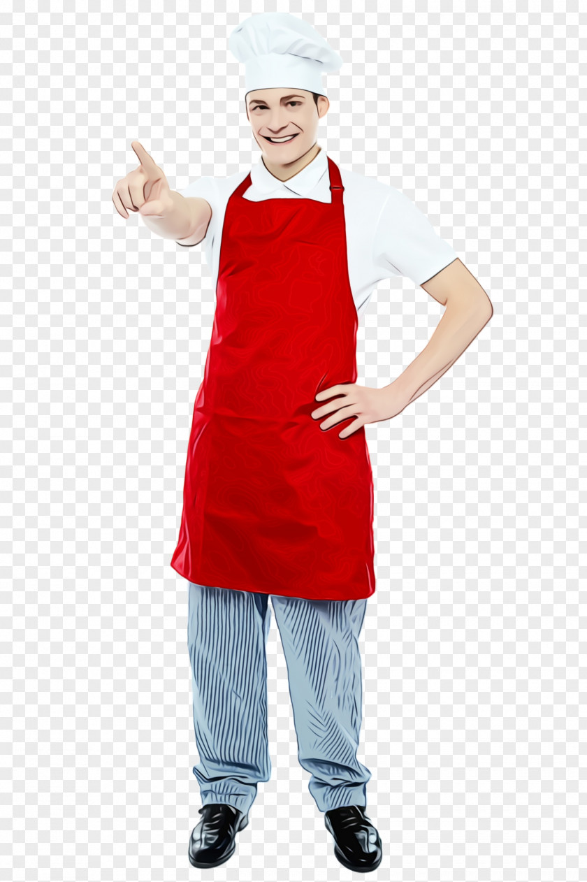 Sleeve Chef Clothing Cook Standing Costume Apron PNG
