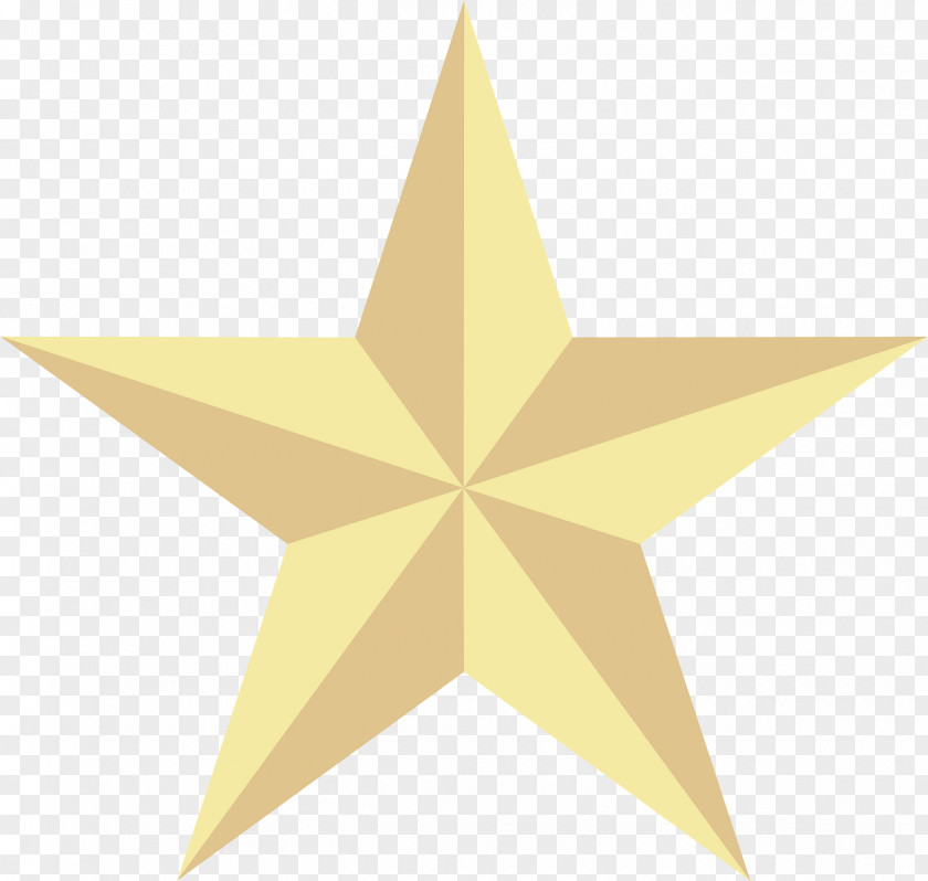 Symmetry Star Yellow PNG