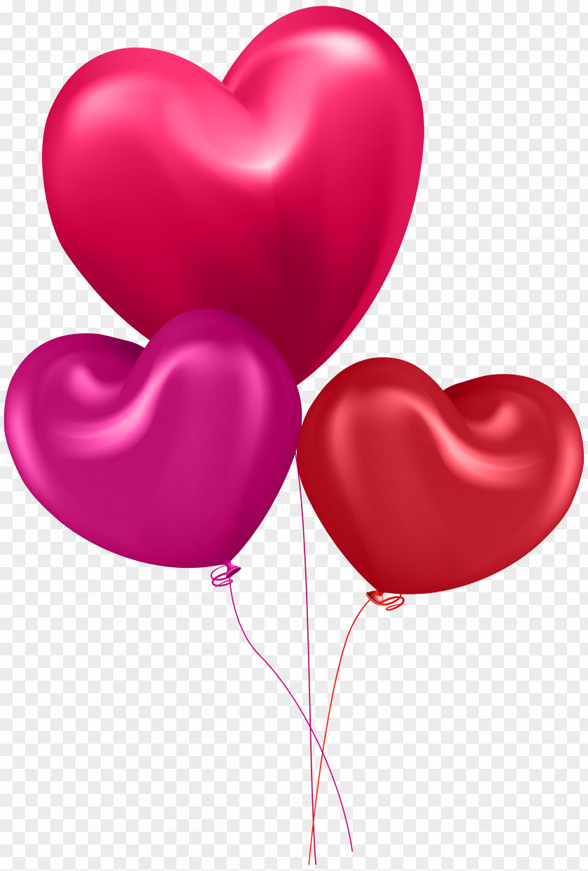 Valentine's Day Balloon Heart Greeting & Note Cards Clip Art PNG
