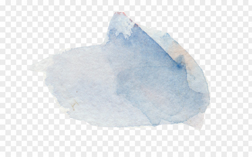 Blue Watercolor Effect Painting PNG