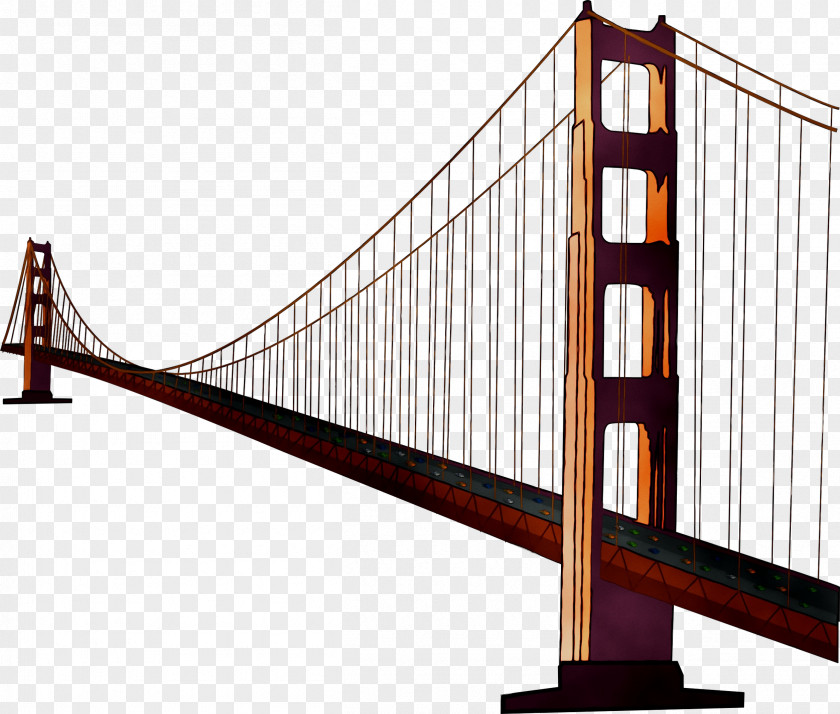 Golden Gate Bridge Suspension Image Clip Art PNG