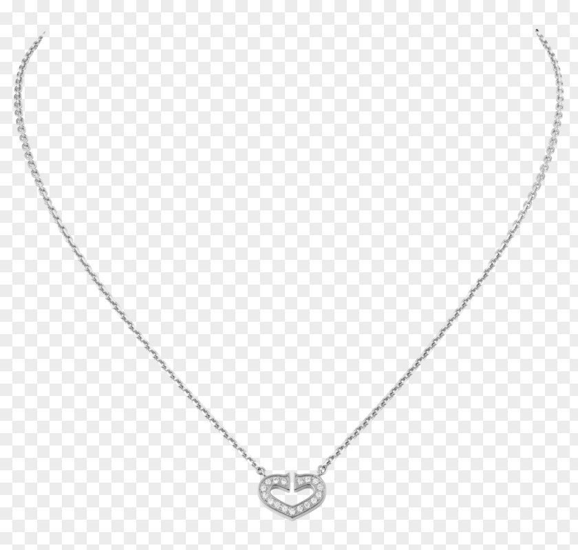 Necklace Locket Body Jewellery Chain Silver PNG