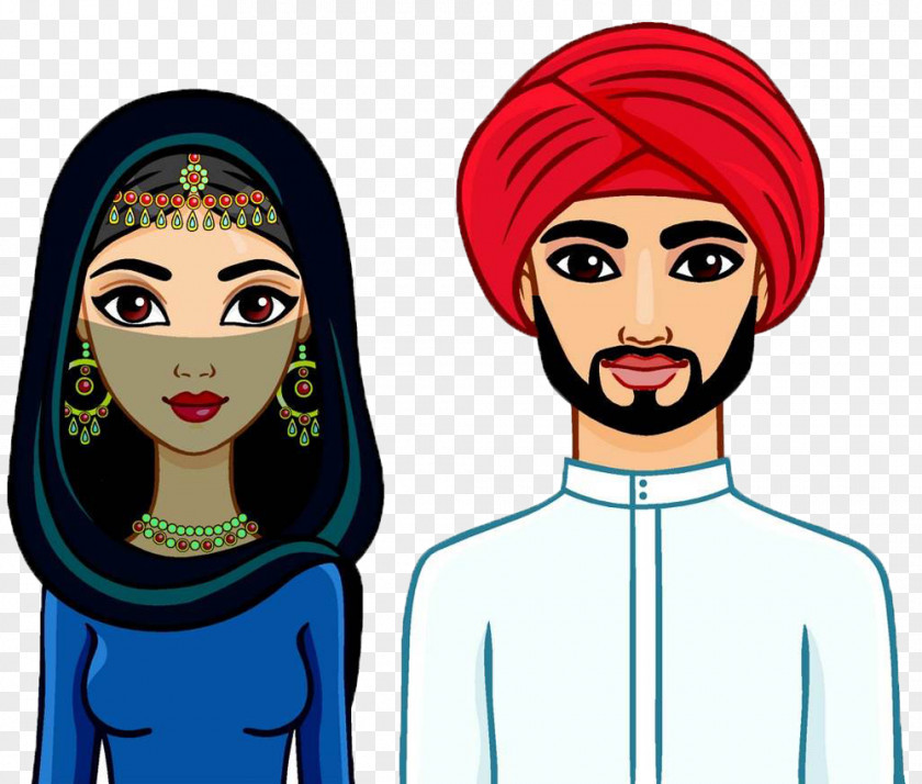 A Couple Of Young Couples In The Family Muslims PNG