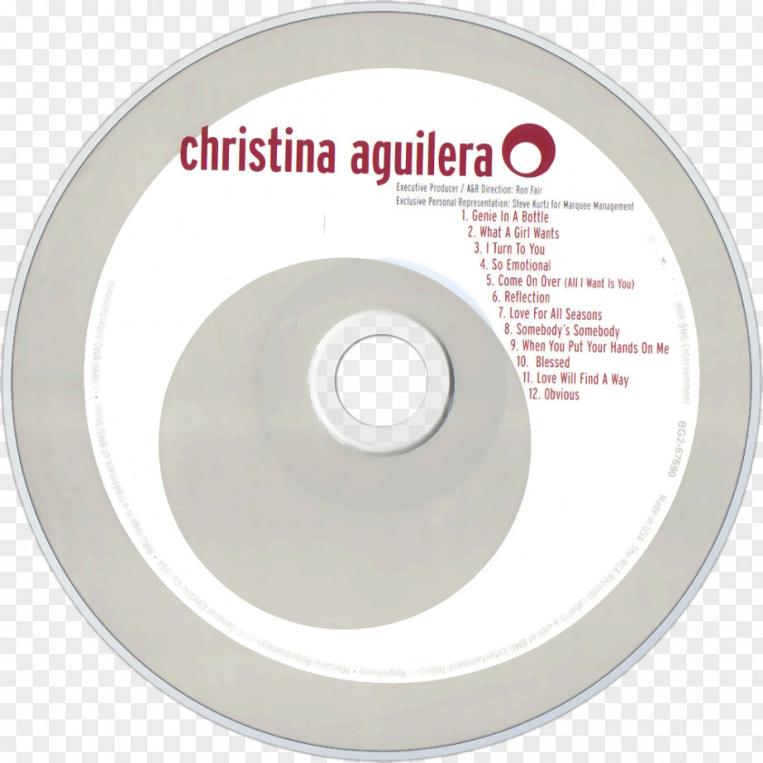 Christina Aguilera Genie In A Bottle Compact Disc Import PNG
