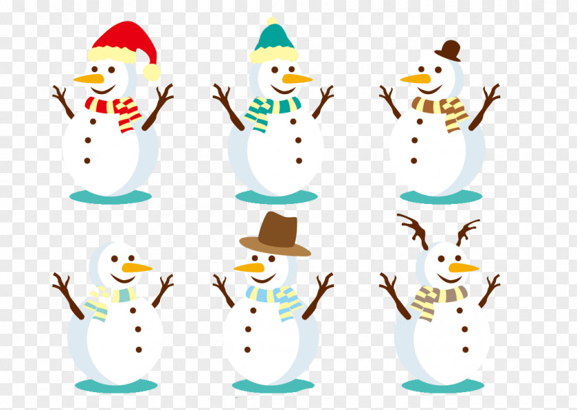 Cute Snowman Clip Art PNG