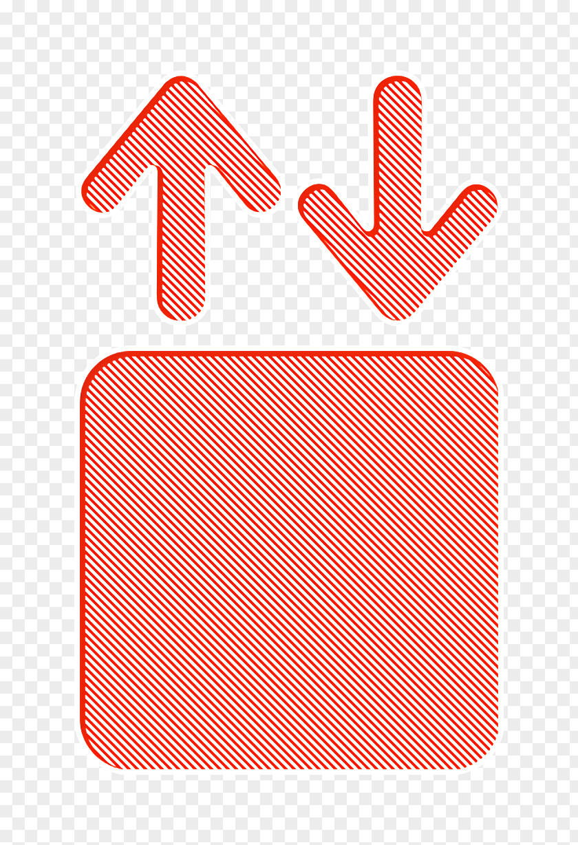 Finger Orange Elevator Icon PNG