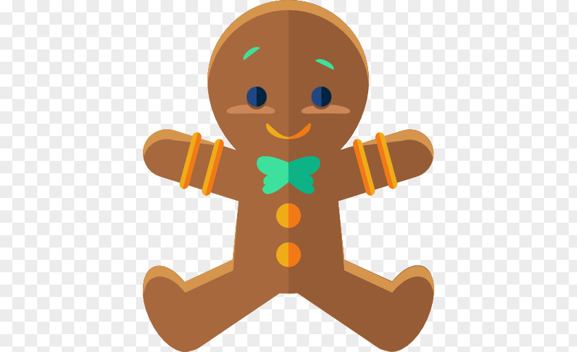 Gingerbread Man Cartoon Clip Art PNG
