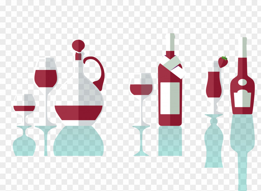 Glass Bottles Wine Bottle Alcoholic Beverage PNG