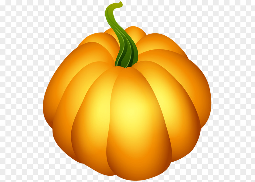 Golden Pumpkin Jack-o-lantern Calabaza Clip Art PNG